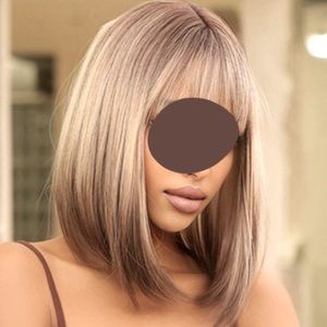 Beautiful Bob Ombre Wig With Bangs
